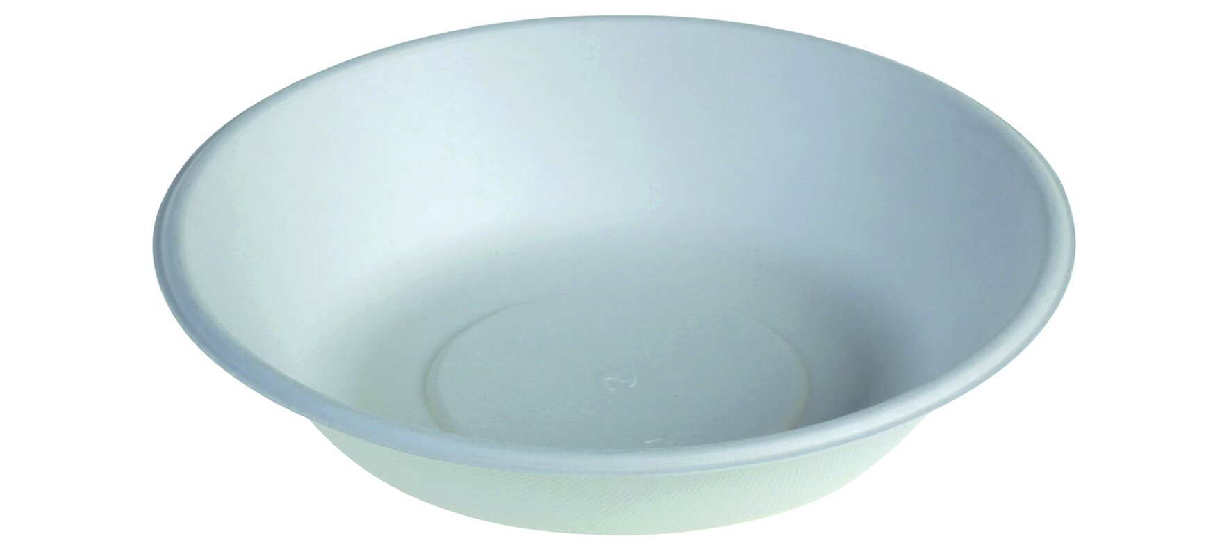 Schale mit Rand naturesse Zuckerrohr, weiß, rund, 680 ml