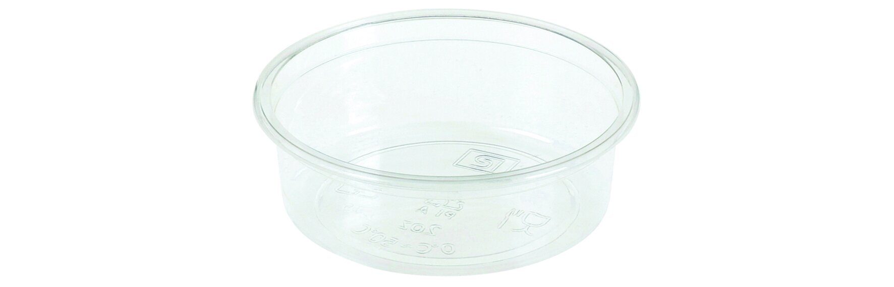 Saucenbecher naturesse PLA transparent, rund, 60 ml Ø 7,6 cm