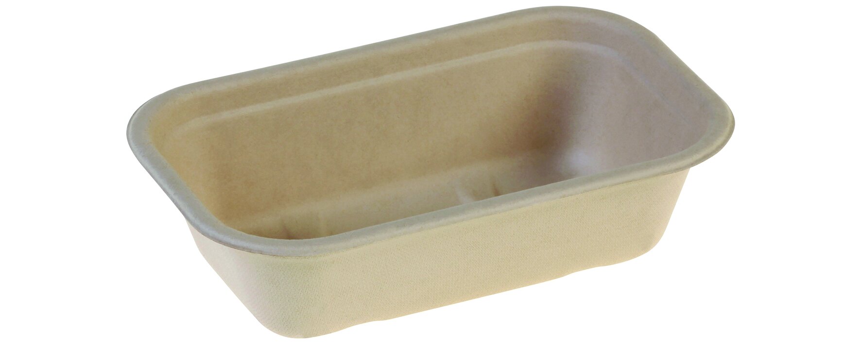Schale naturesse Zuckerrohr, rechteckig, 650 ml