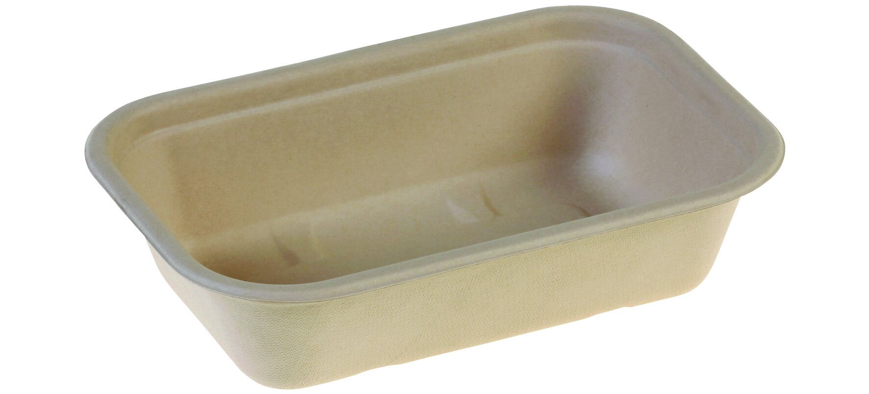 Schale naturesse Zuckerrohr, rechteckig, 1000 ml