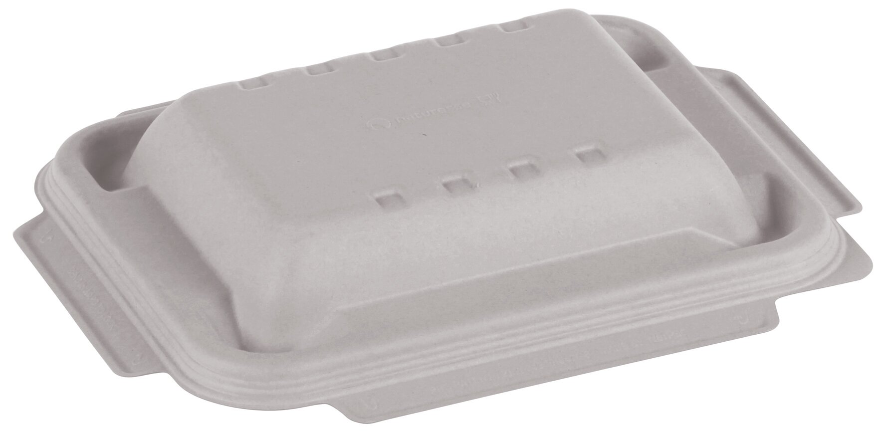 Domdeckel naturesse Zuckerrohr, weiß, rechteckig, 22,7 x 17,8 cm