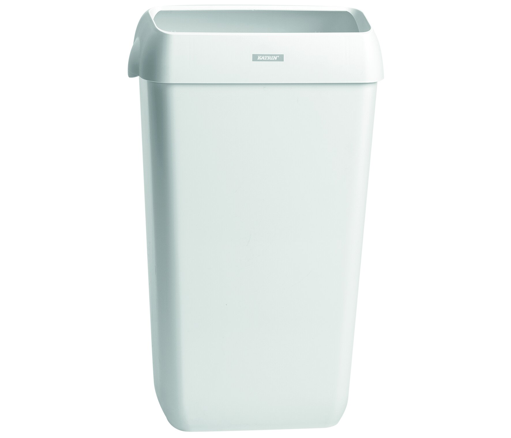 Mülleimer mit Wandhalterung Katrin, weiß, 25 l