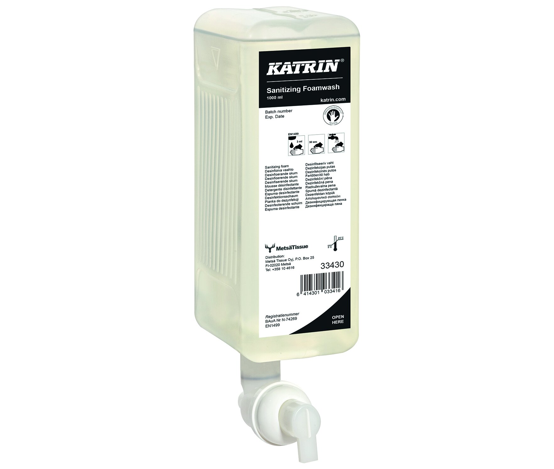 Handwaschschaum Katrin Hygiene, 1000 ml, desinfizierend