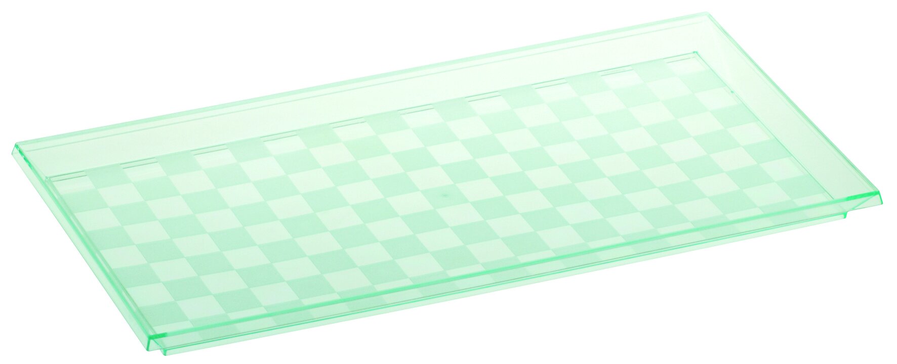 Tablett Cubik PS, transparent, reckteckig, 21,5 x 41,5 cm