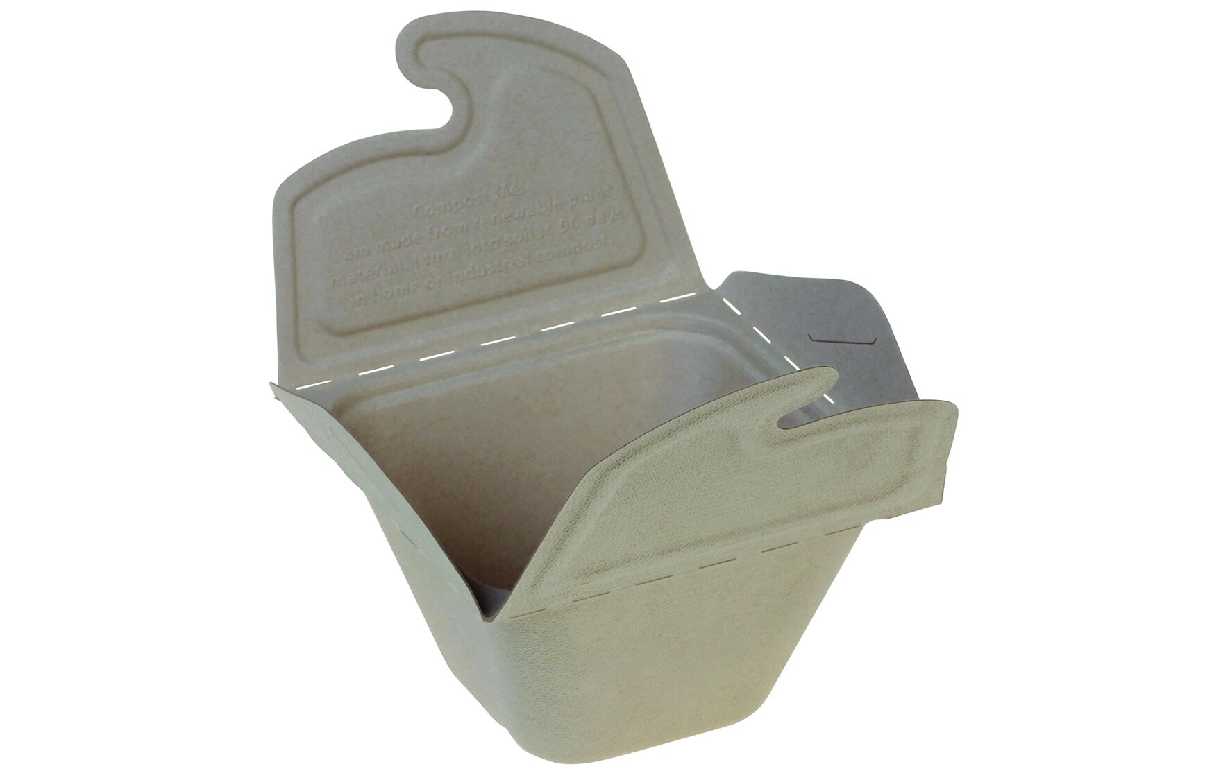 Take-away-Box naturesse Zuckerrohr, quadratisch, 500 ml