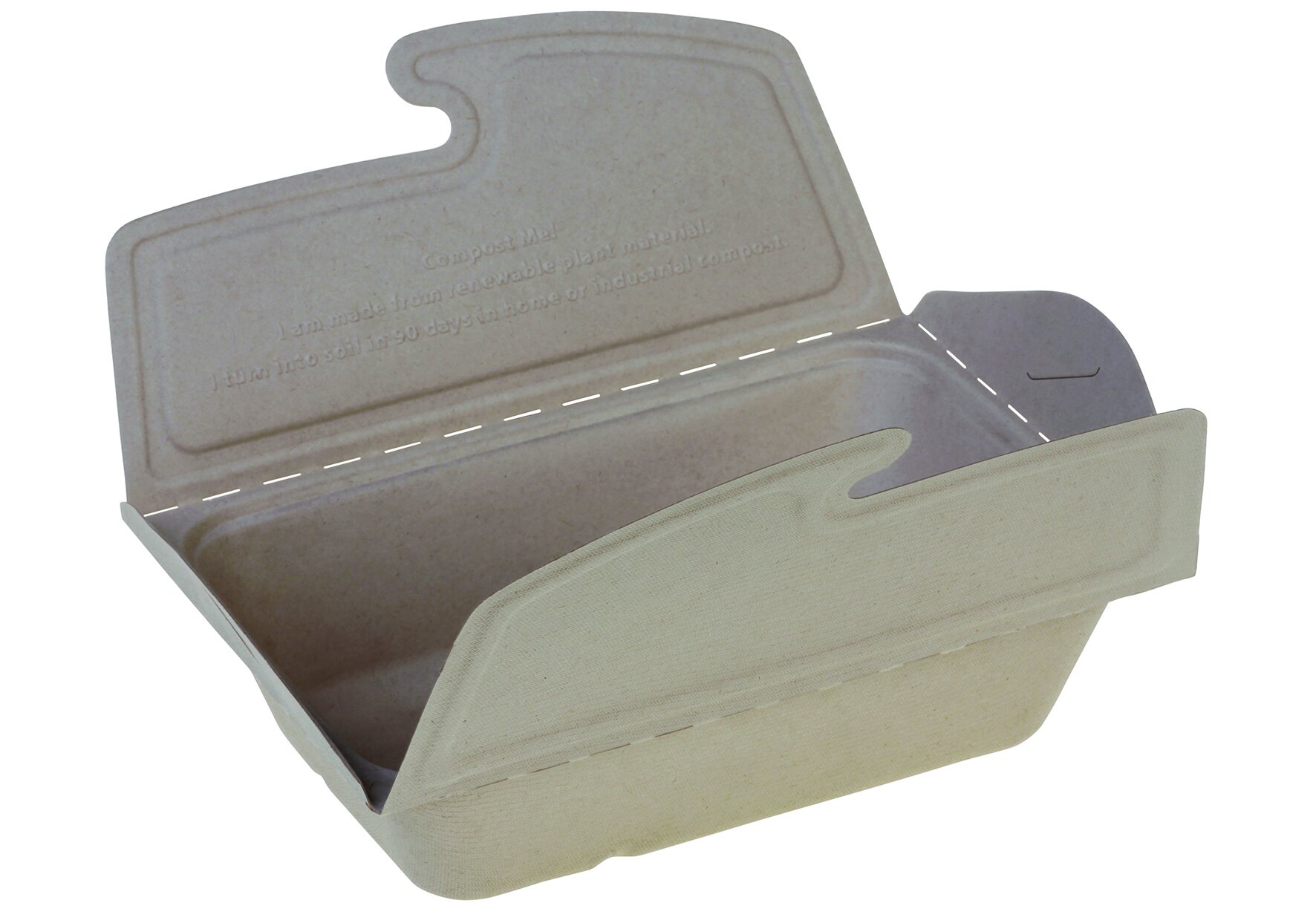 Take-away-Box naturesse Zuckerrohr, rechteckig, 1000 ml