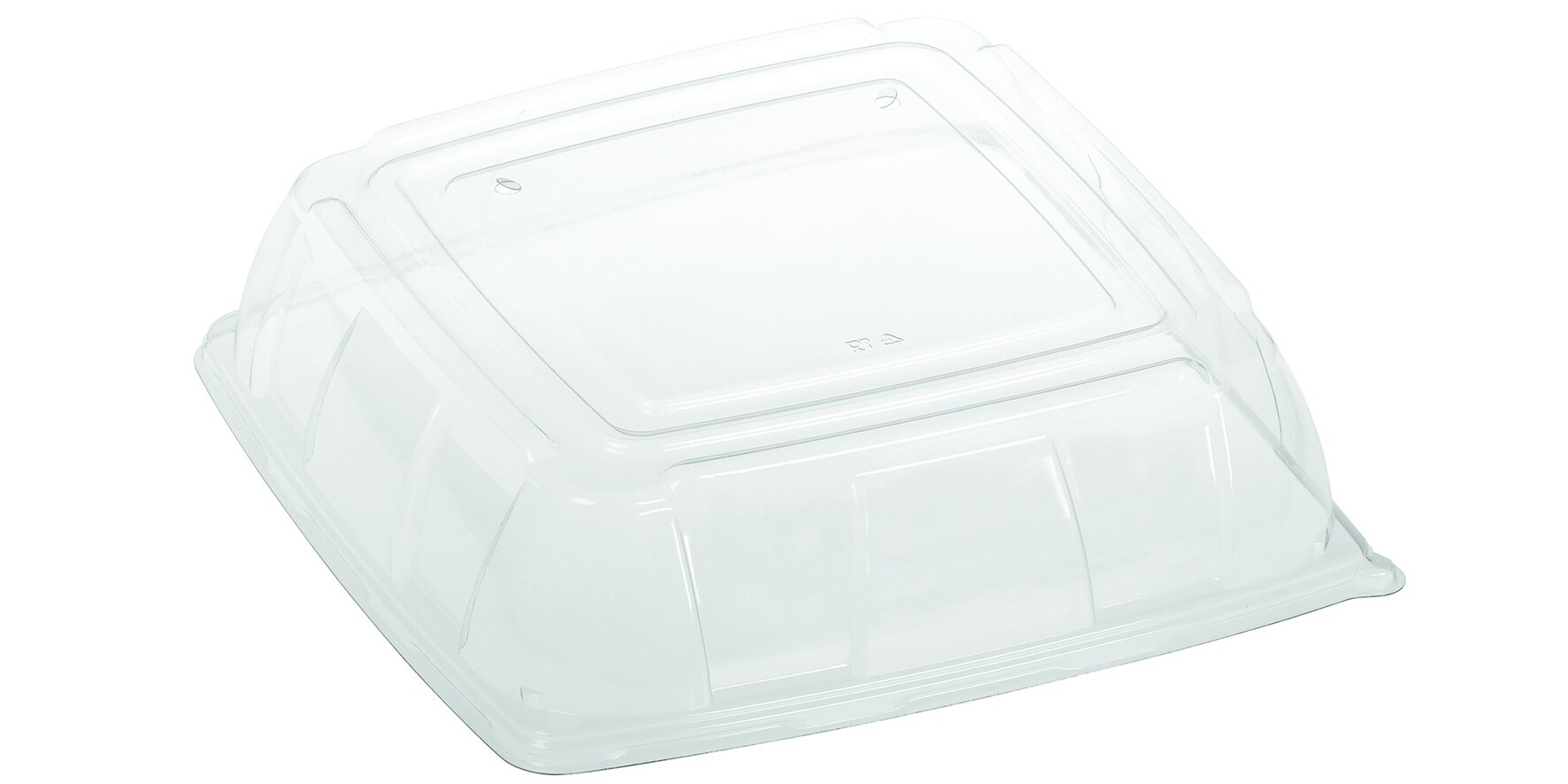 Domdeckel suplesse PET, transparent, quadratisch, 31 x 31 cm