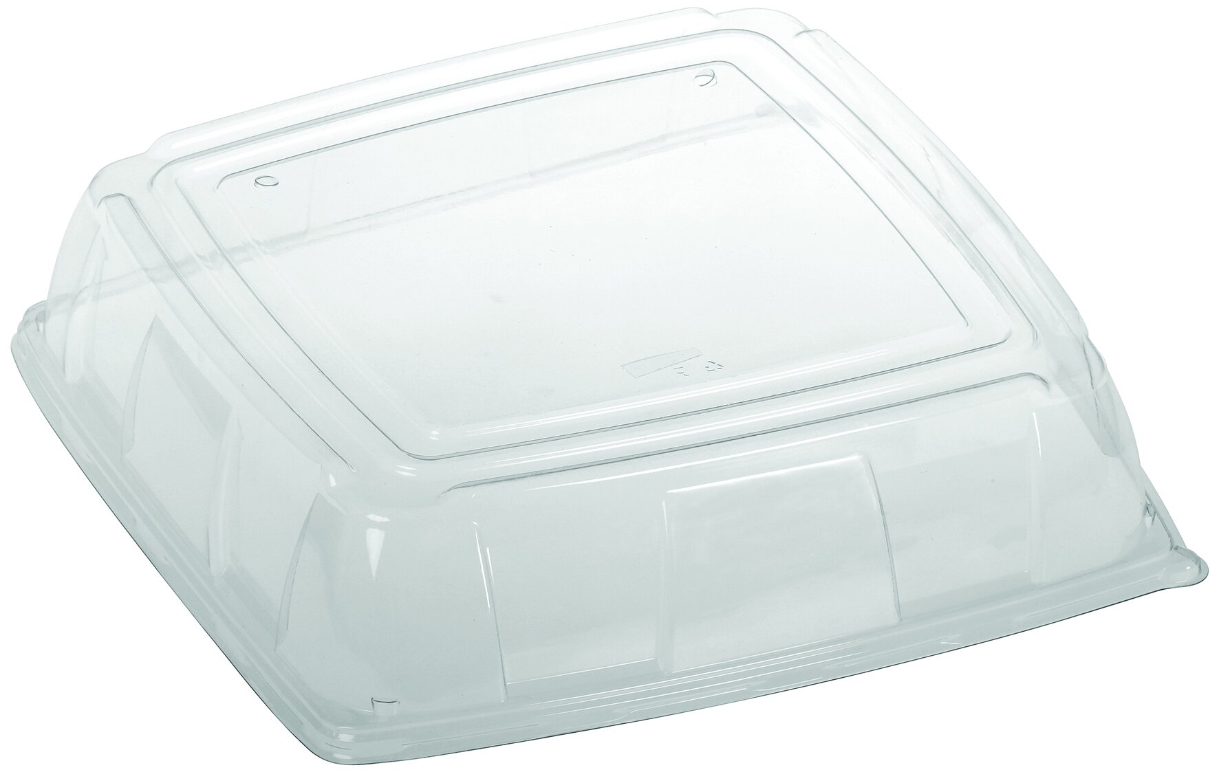 Domdeckel suplesse PET, transparent, quadratisch, 40 x 40 cm