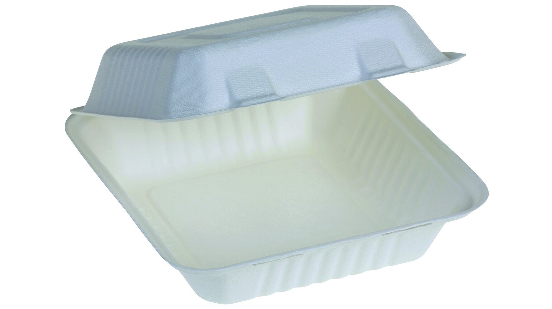Menüschale mit Klappdeckel suplesse Zuckerrohr, weiß, 1100 ml