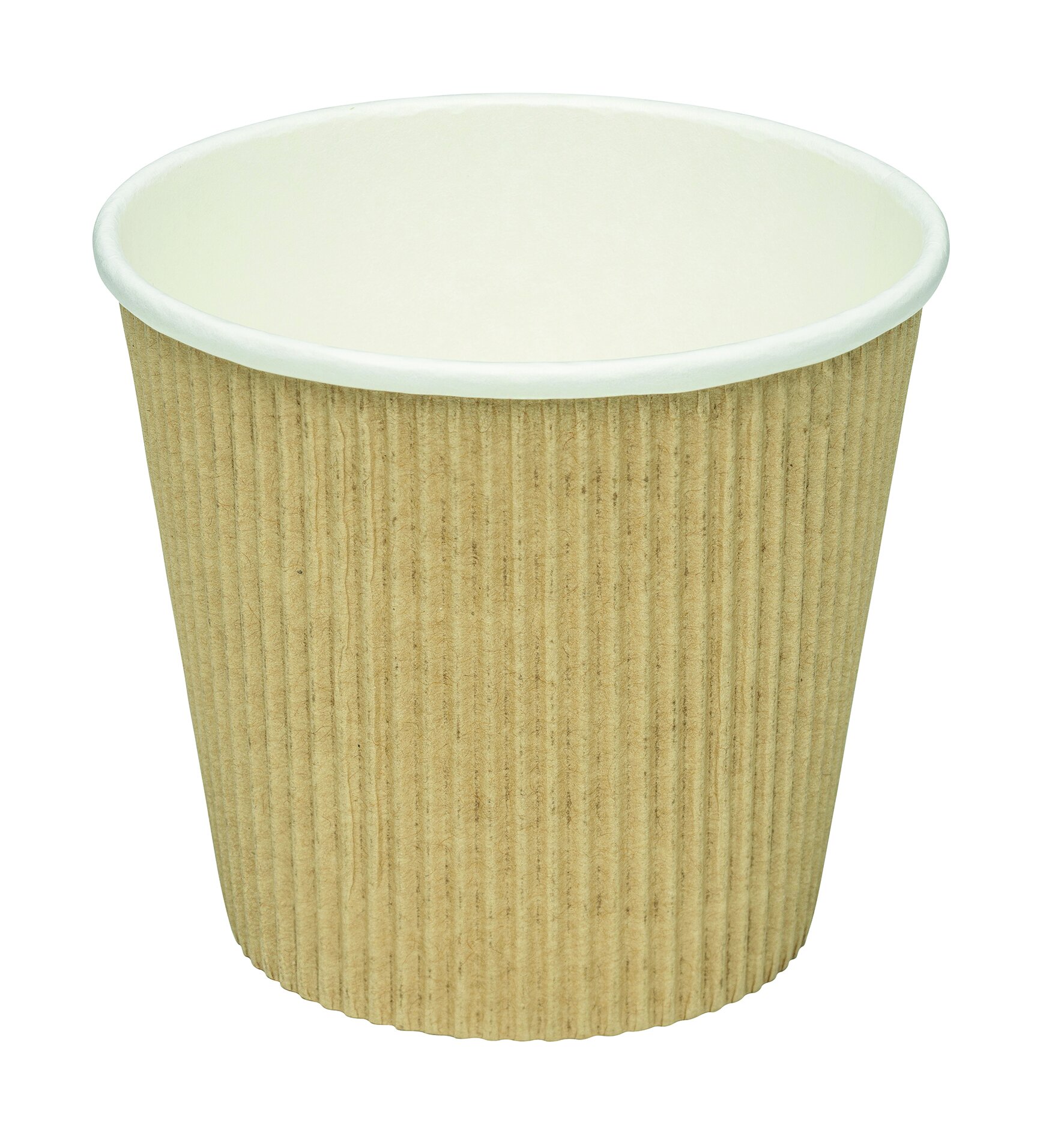 Becher naturesse Karton/PLA, braun/weiß, 500 ml
