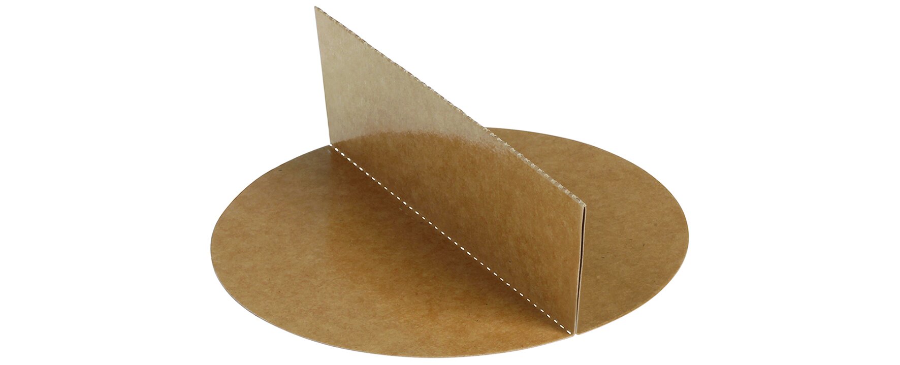 Trennsteg suplesse Karton/PE, braun, rund, Ø 15 x 7.8 cm