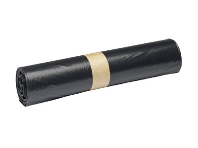 Müllsäcke LDPE, schwarz, 120 l, 40 my