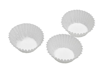 Papierkapsel suplesse, weiß, Ø 2,5 x 1,7 cm