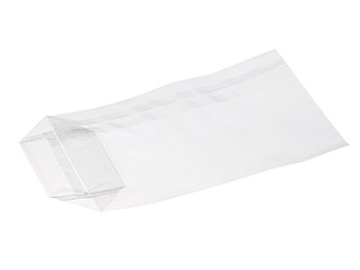 Kreuzbodensack OPP transparent 30my, 16x27+6.5cm