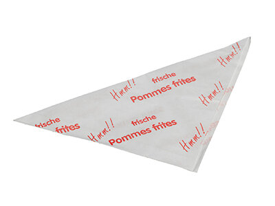 Spitztüte Pommesdruck suplesse Papier, 27,5 x 19 cm