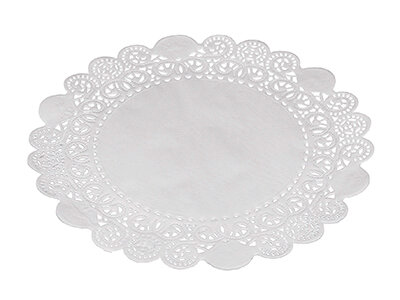 Tortenspitze Papier, weiß, rund, Ø 24 cm