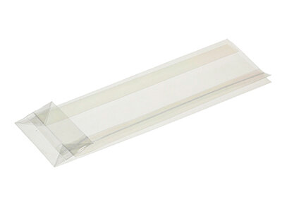 Blockbodenbeutel OPP, transparent,  8 x 24 x 4 cm