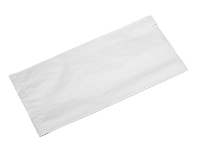 Faltenbeutel mit perforiertem Sichtfenster suplesse Papier/PE, weiß, 54 x 11 cm