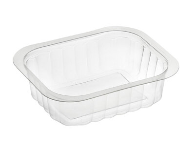 Schale PP, transparent, rechteckig, 350 ml