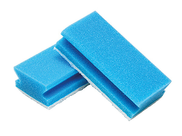 Schwamm für empfindliche Oberflächen blau/weiß, extra groß