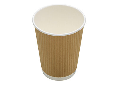 Becher SUP-Logo suplesse Kraft-Karton/PE, braun, doppelwandig, 100 ml