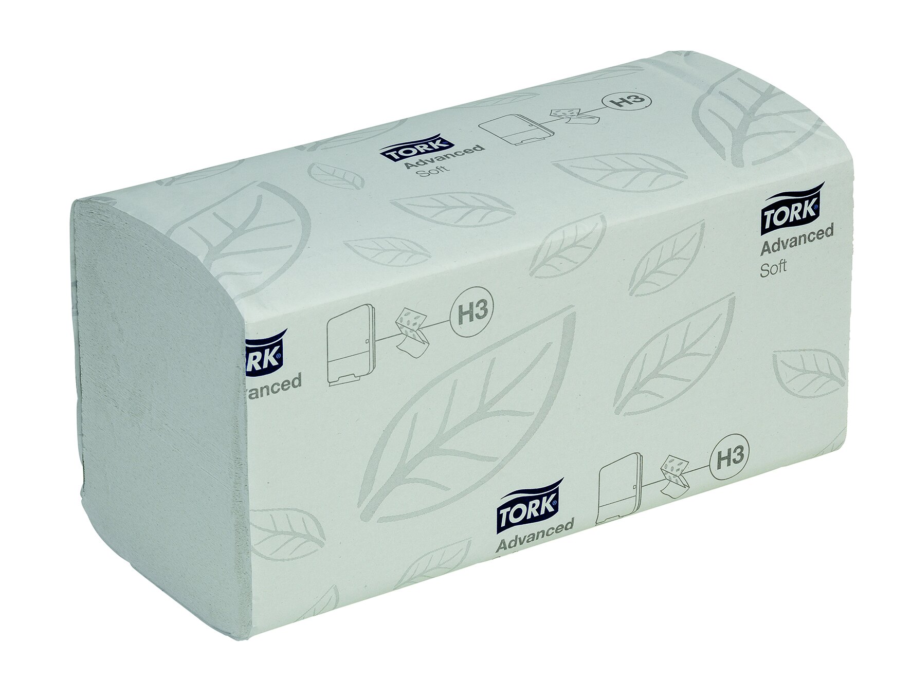 Papierhandtuch Tork, weiß, 2-lagig C-Falz, 24,8 x 23 cm