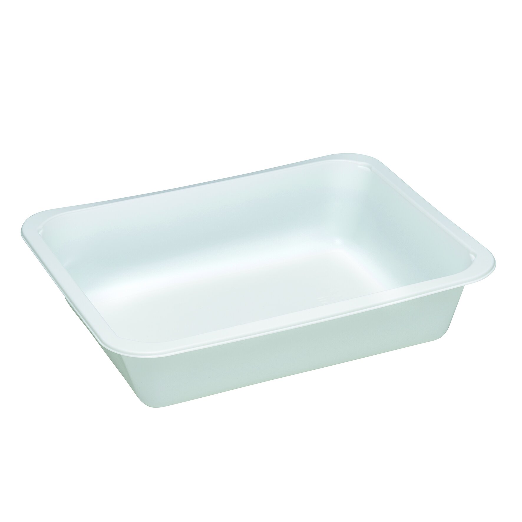 Schale PP, weiß, rechteckig, 1345 ml