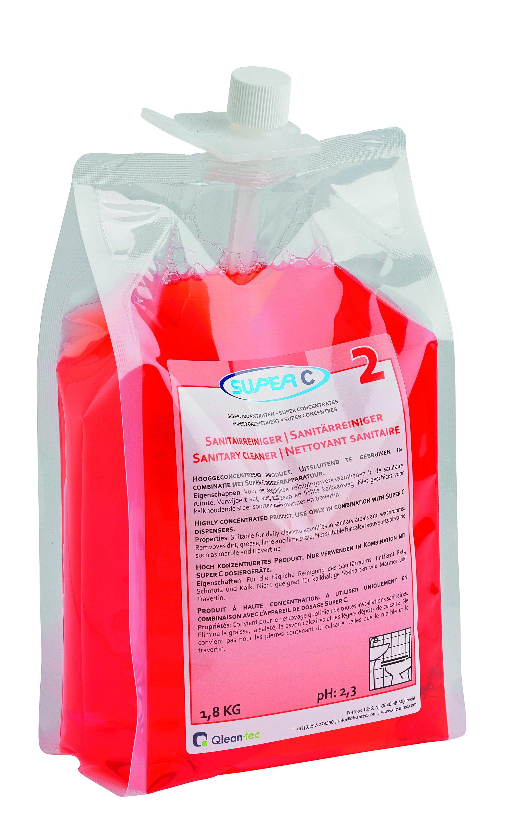 Sanitärreiniger für Dosieranlage Super C2, Konzentrat