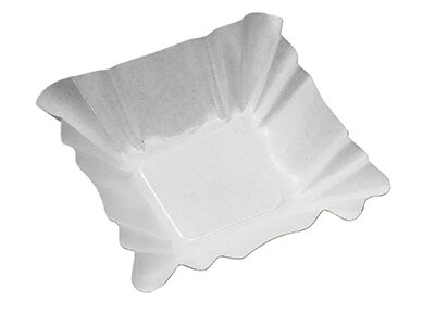 Schale suplesse Karton, weiß, 16 x 9 x 3 cm