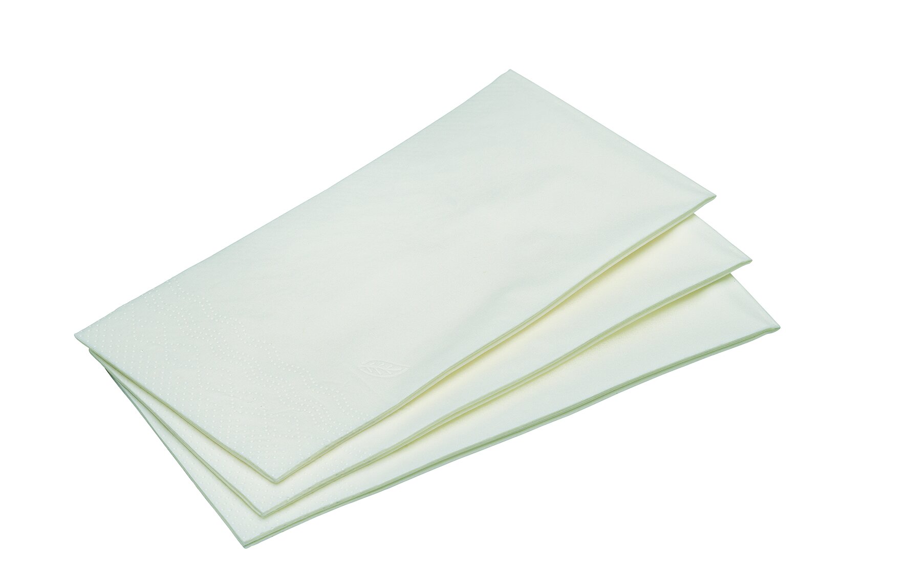 Serviette Tork, weiß, 2-lagig, 1/8-Falz, 33 x 33 cm