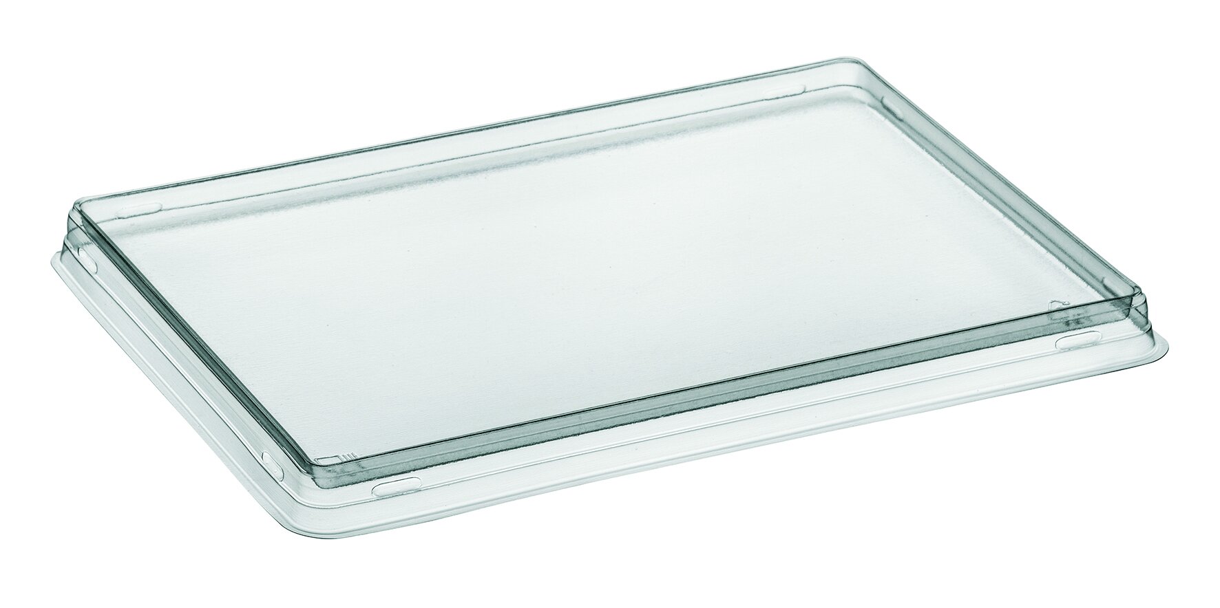 Deckel rPET, transparent, rechteckig, 15,7 x 21 cm