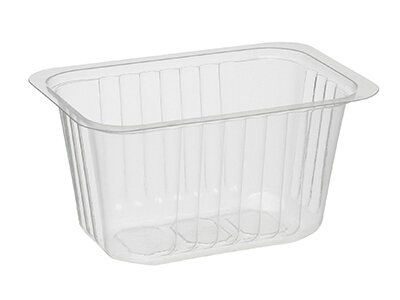 Schale PP, transparent, rechteckig, 250 ml