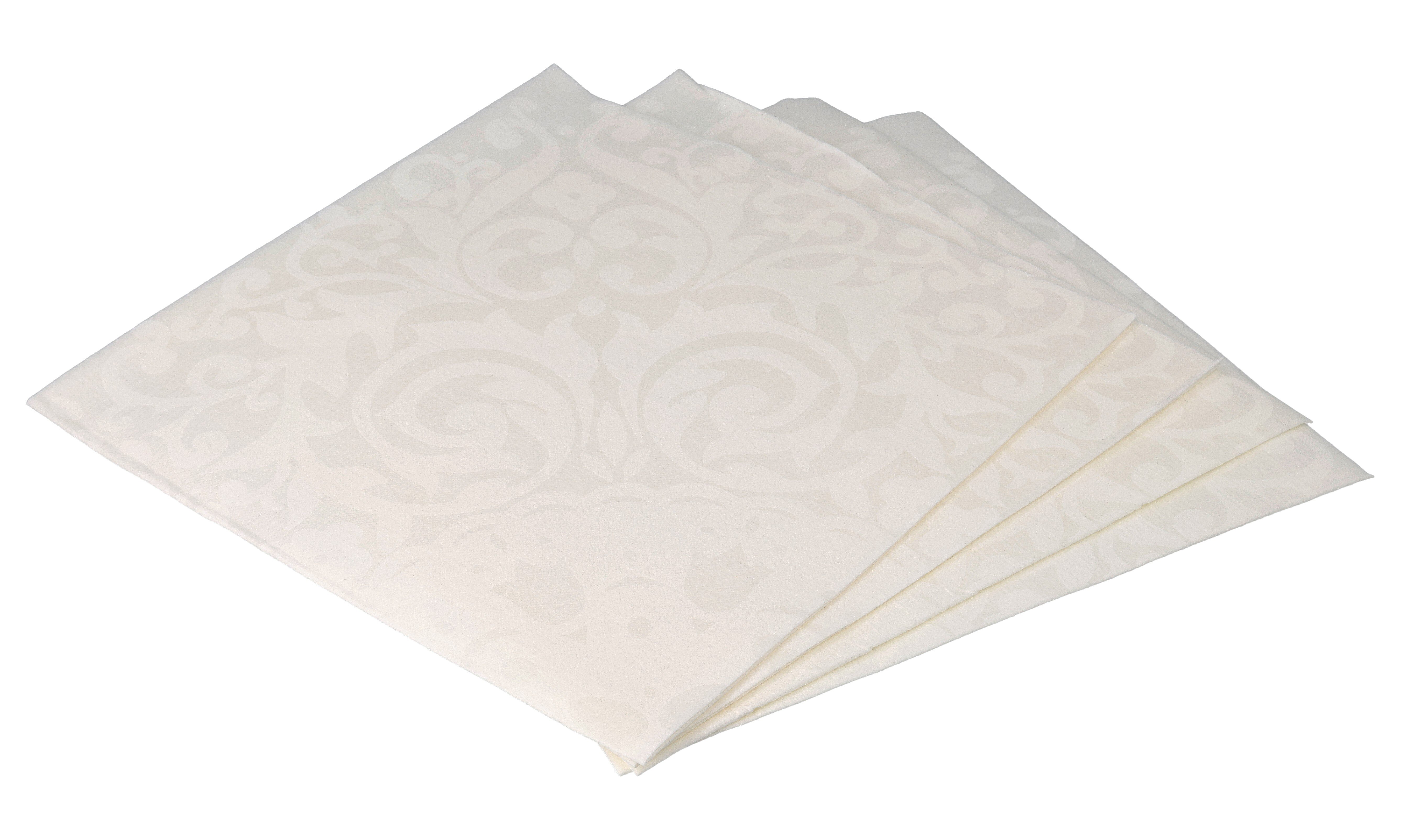 Serviette Airlaid, 1-lagig, 1/4 Falz, 39 x 39 cm