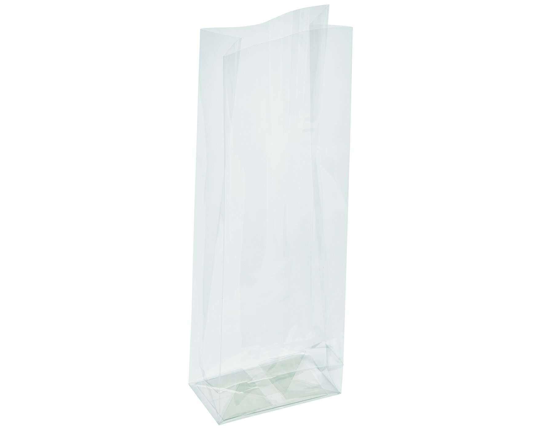Blockbodenbeutel OPP, transparent, 8 x 24 x 5 cm
