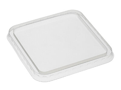 Deckel PP, transparent, quadratisch, 12,2 x 12,2 cm