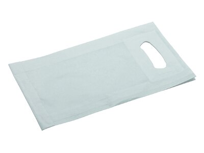 Tragetasche suplesse Papier, weiß, 18 x 34 cm