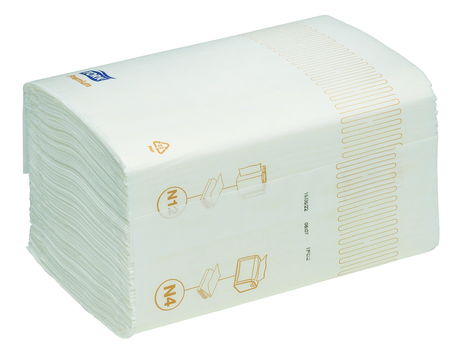 SpenderServiette Tork Xpressnap® N4 Papier, weiß, 2-lagig, 1/2-Falz, 16,5 x 21.3 cm