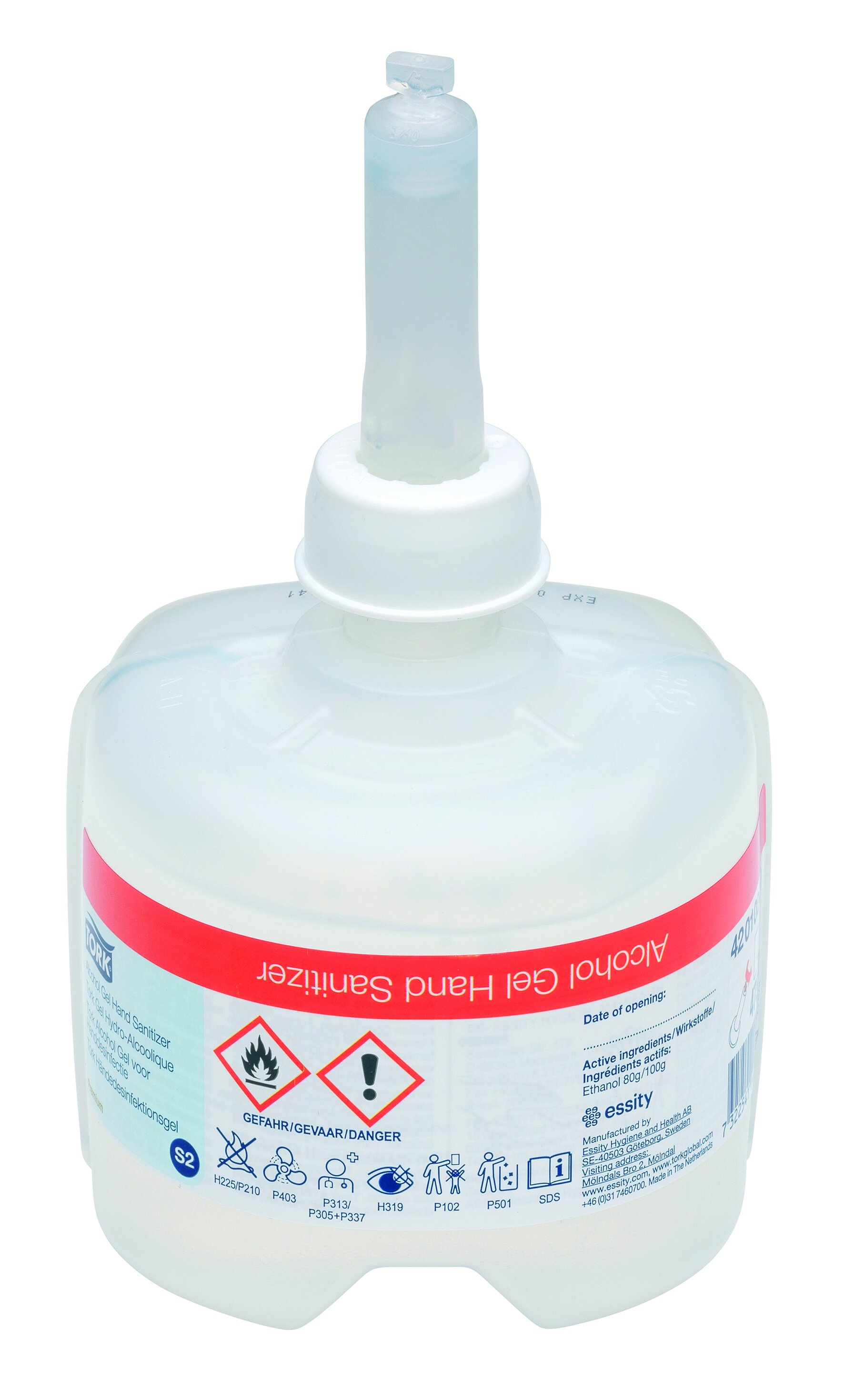 Händedesinfektionsgel Tork S1, 475 ml