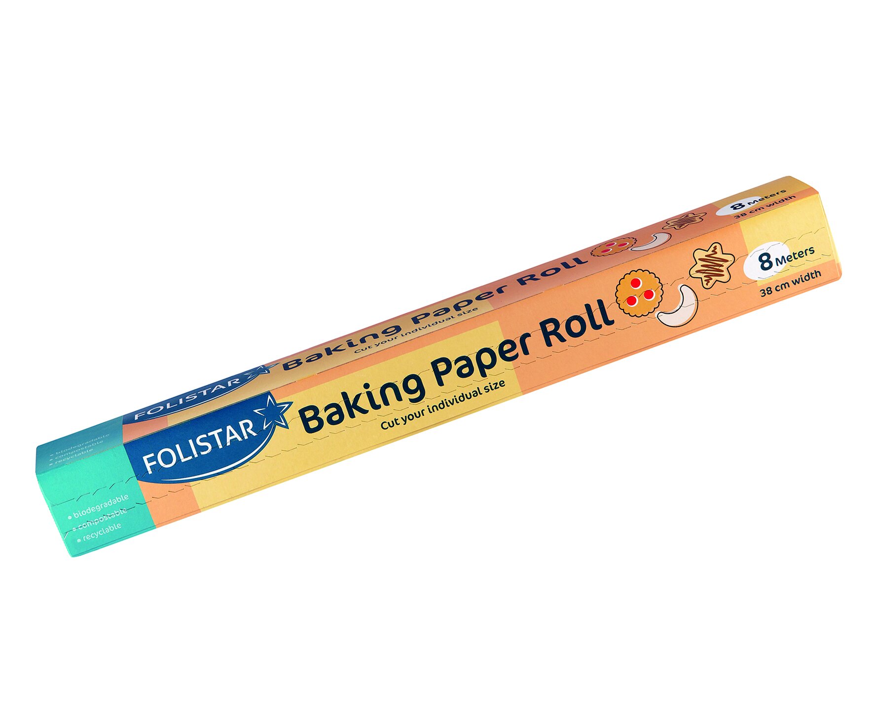 Backpapier beidseitig beschichtet suplesse, weiß, 38 cm, 8lfm