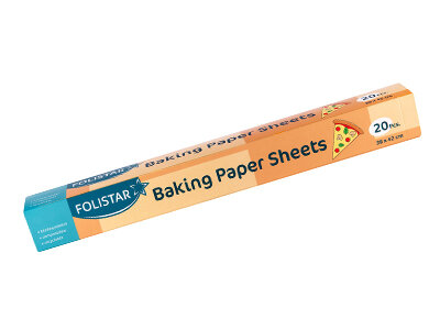 Backpapier beidseitig beschichtet suplesse, weiß, 38 x 42 cm