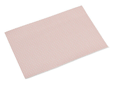 Fleischpapier Papier/HDPE, rot-weiß, 1/4-Bogen, 37 x 50 cm
