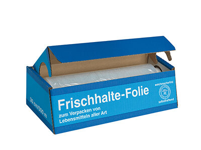 Frischhaltefolie in Cutterbox PE, transparent, 45 cm, 300 lfm