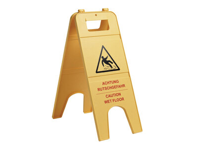 Warnschild "Achtung Rutschgefahrt", gelb, 57 cm