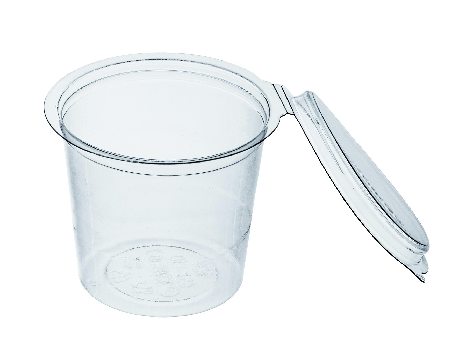 Saucenbecher mit Klappdeckel PET, 125 ml