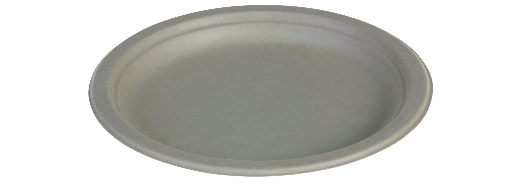 Teller Zuckerrohr, braun, rund, Ø 23 cm