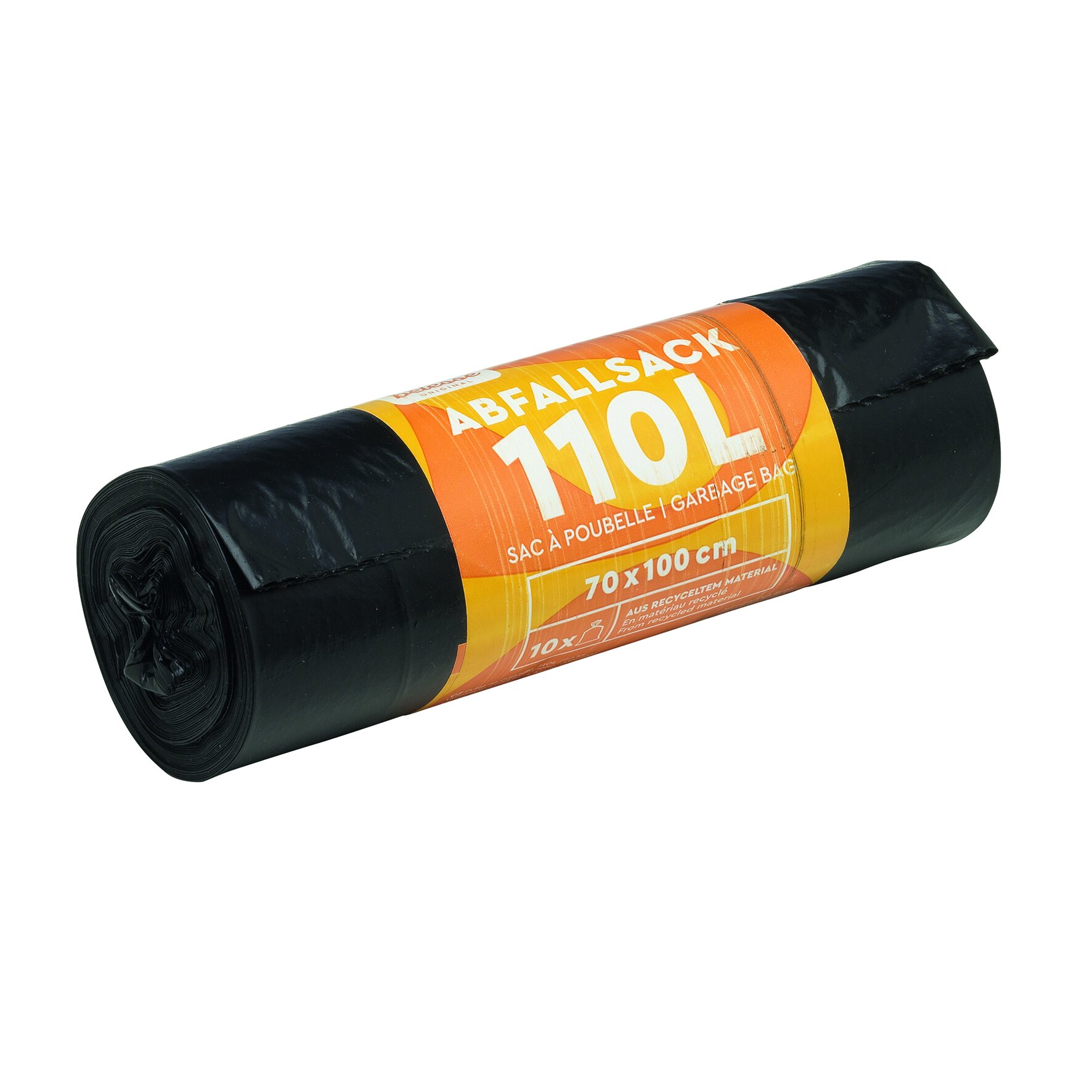 Müllsäcke LDPE, schwarz, 110 l, 25 my