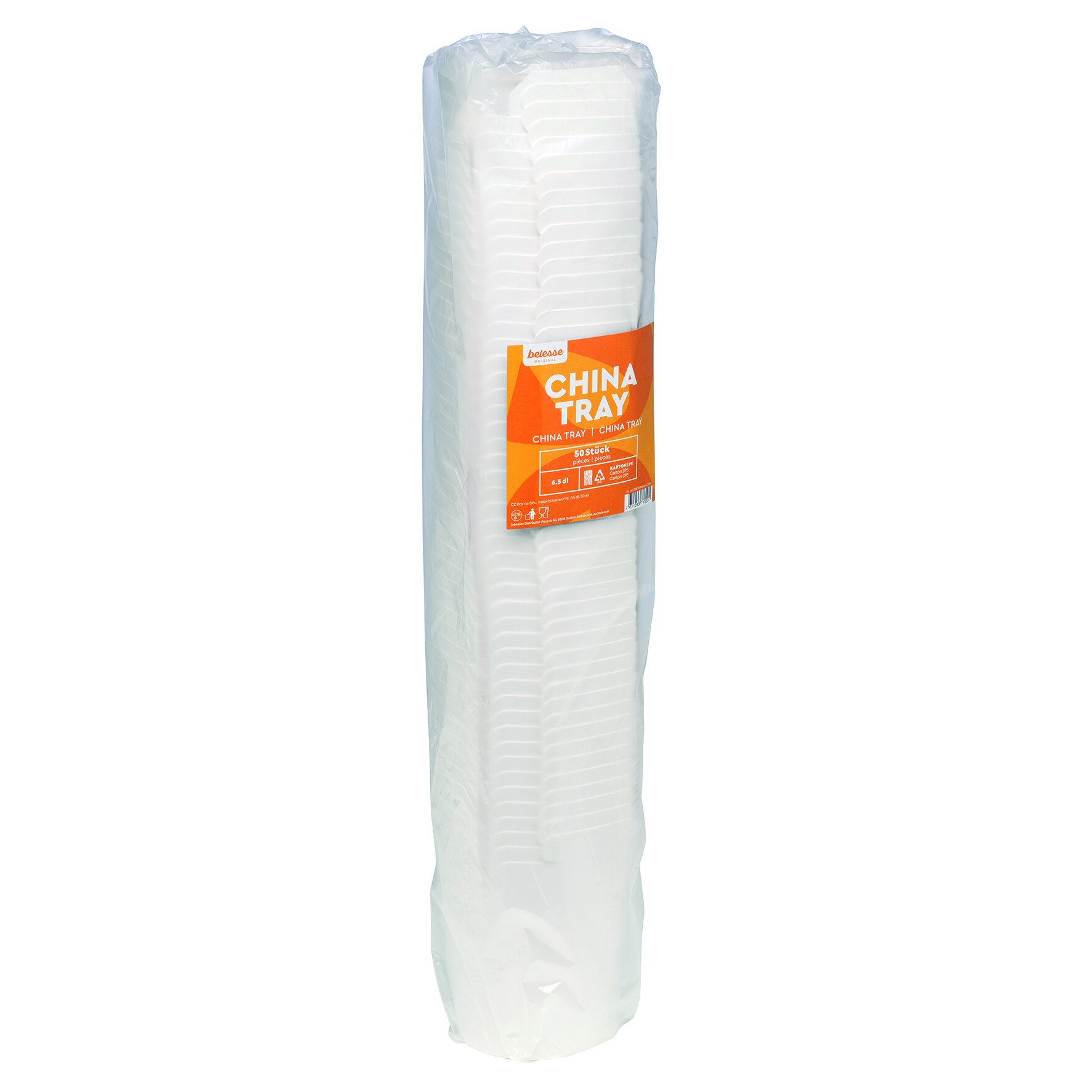 Take-away Box Karton/PE, weiß , 650 ml