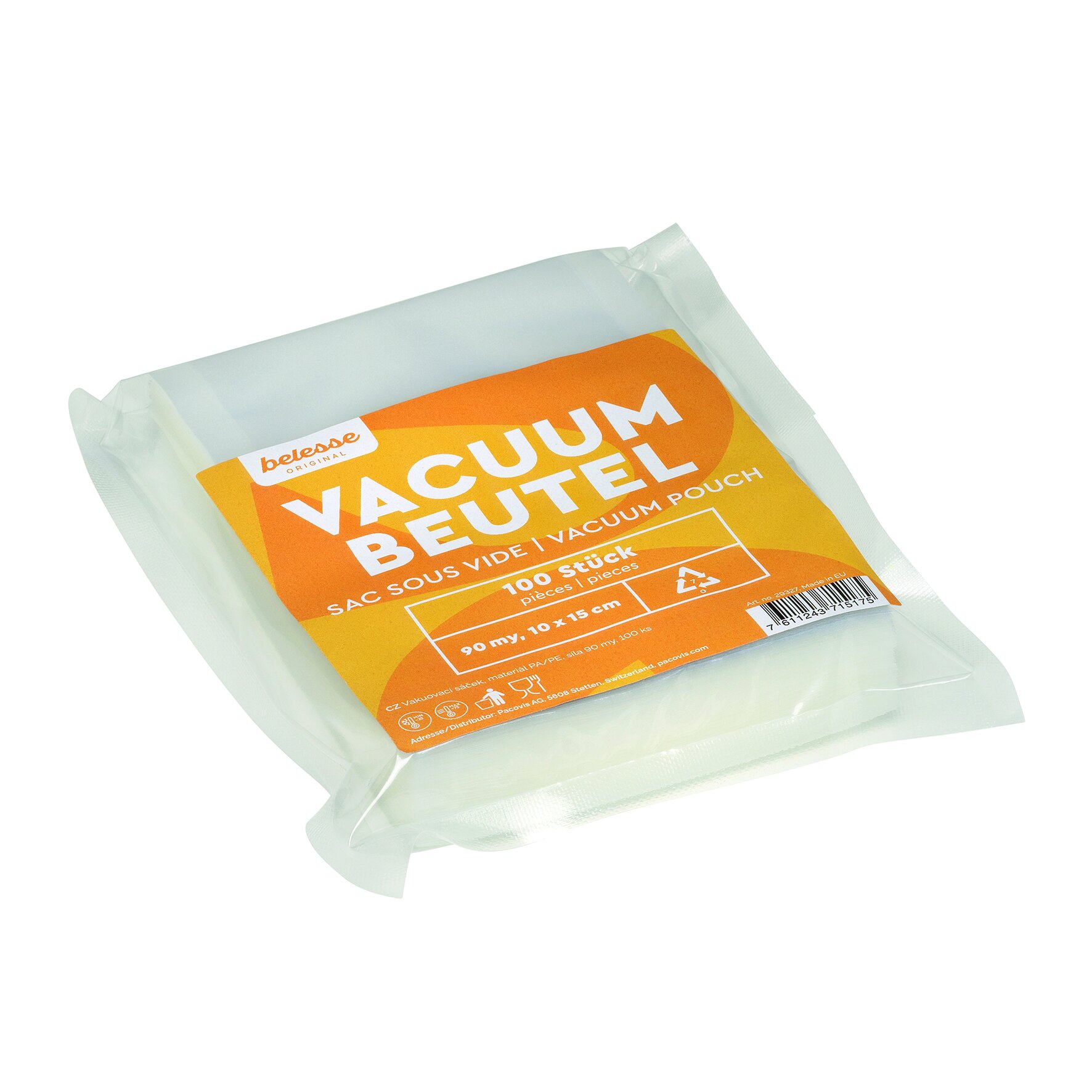 Vakuum-Beutel PA/PE, transparent, 10 x 15 cm