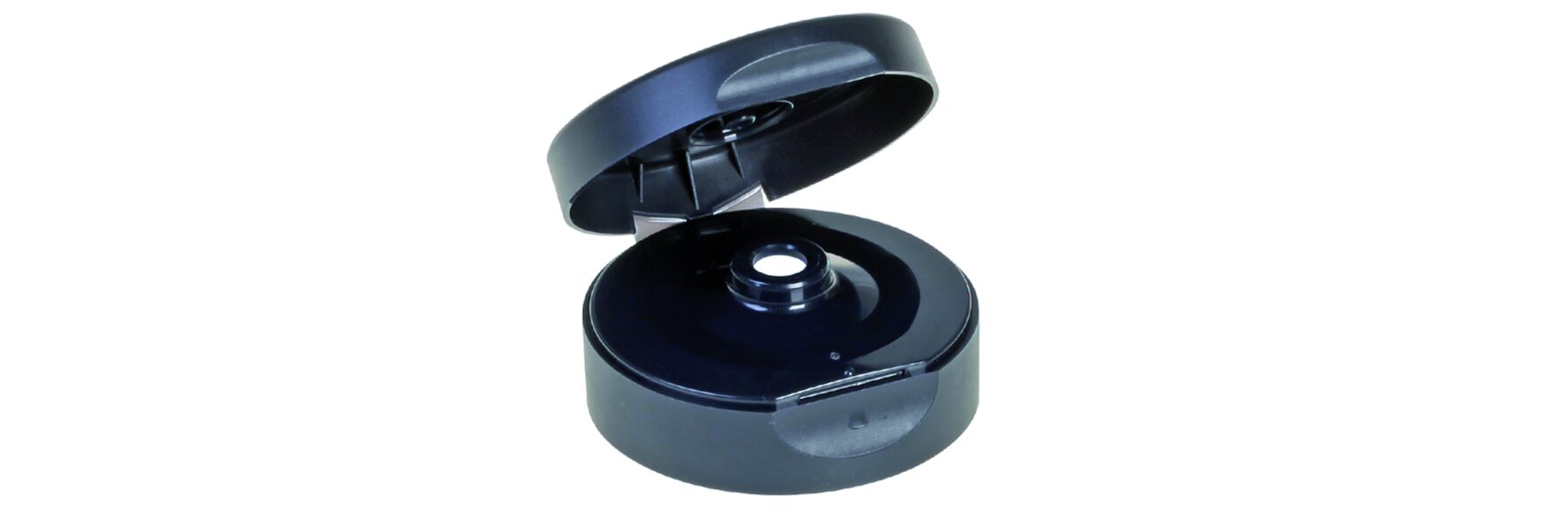 Squeeze Bottle Deckel PP, schwarz, rund, Ø 5,5 cm