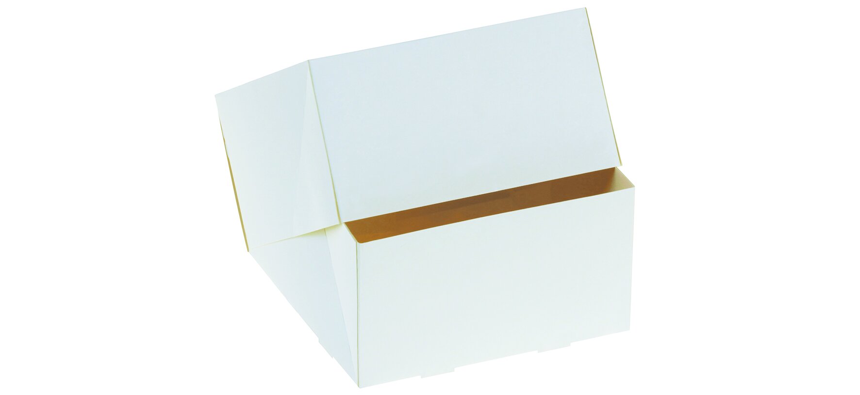 Tortenschachtel suplesse Karton, weiß, 18 x 18 x 10 cm